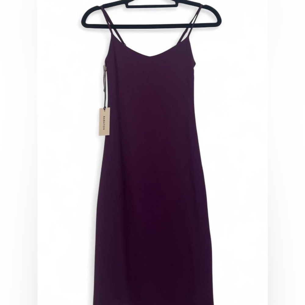 Aritzia Plum Double-Spaghetti Slip Dress